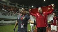 Dalam hitungan hari, Indonesia berhasil dua kali mengalahkan Curacao yang secara peringkat FIFA jauh lebih baik. Foto: Rifkianto Nugroho/detikcom