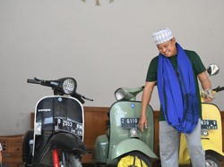 Hobi Motor Klasik, Wagub Uu Bagikan Tips Rahasia Mengendarai Vespa