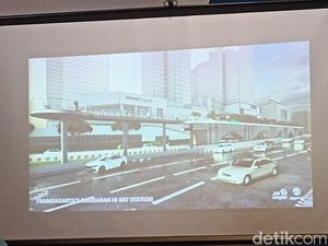 Ini Desain Halte TransJ yang Diprotes JJ Rizal Tutupi Patung Selamat Datang