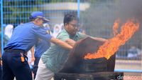 Antusias Siswa saat Ikuti Pelatihan Tanggap Bencana