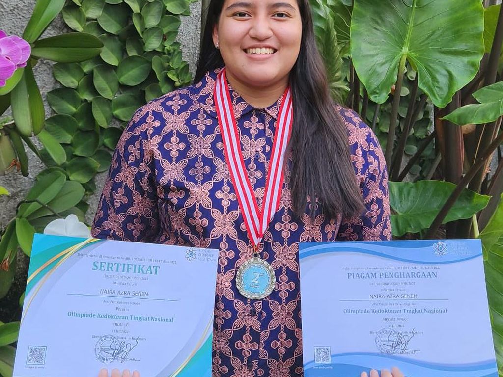 Kisah Naira Azra, Siswa SMA Cikal Peraih Medali di Olimpiade Kedokteran Nasional