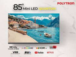 Berkelas, Ini Sensasi Nonton di Layar Besar Polytron Mini LED Smart TV