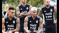 Sebelumnya, Rodrigo De Paul dianggap sebagai pemain pertama yang akan pasang badan jika Messi dilanggar di lapangan.Foto: dok. Twitter