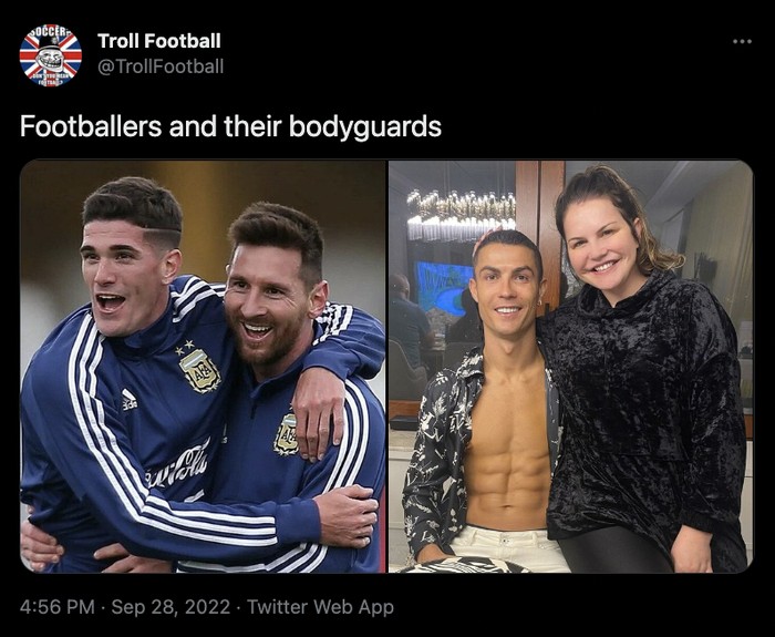 Ronaldo, Messi, Bodyguard Ronaldo, Messi, Bodyguard