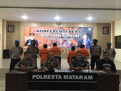 Bandar Sabu Kelas Kakap Dibekuk bersama Istri dan 2 Sepupu di Mataram