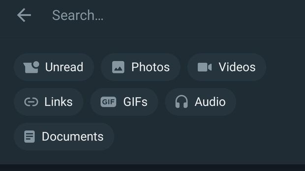 Filter unread di WhatsApp
