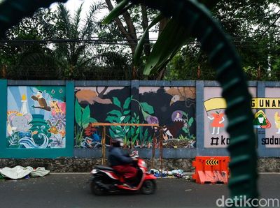 Keren! Mural Warna-warni Percantik Tembok Ragunan