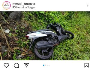 Viral Motor Misterius Tergeletak di Pinggir Selokan Mataram Jogja