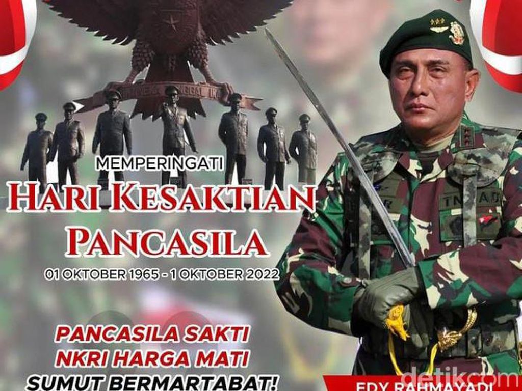 Hari Kesaktian Pancasila, Gubsu Unggah Foto Berseragam TNI Hari Kesaktian Pancasila, Gubsu Unggah Foto Berseragam TNI