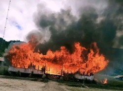 Ironi Kantor Distrik Kebo Paniai Papua Dibakar OTK saat Pembagian BLT BBM