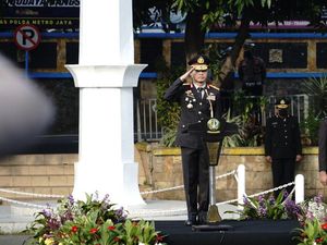 Khidmatnya Upacara Peringatan Hari Kesaktian Pancasila di Polda Metro