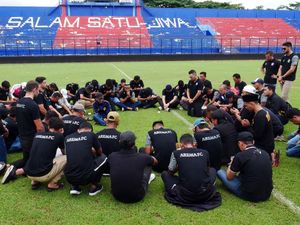 Potret Pemain Arema FC Datangi Stadion Kanjuruhan Pascakerusuhan Potret Pemain Arema FC Datangi Stadion Kanjuruhan Pascakerusuhan