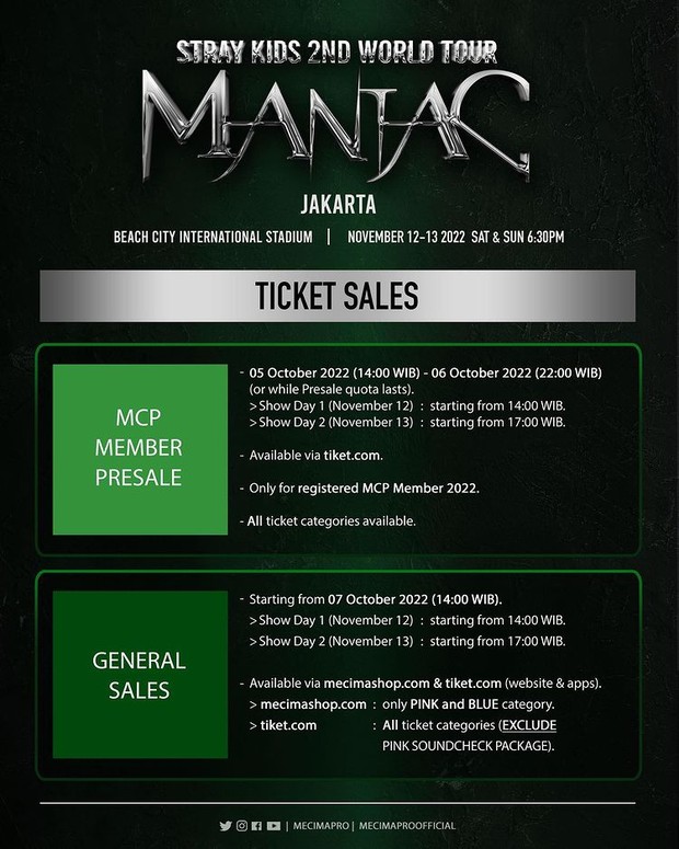 Stray Kids world tour MANIAC di Jakarta/ Foto: instagram.com/mecimapro