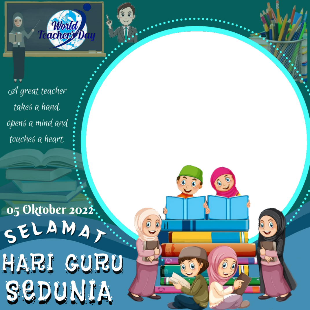 Twibbon Hari Guru Sedunia 2022 bisa digunakan untuk memeriahkan peringatan internasional tersebut. Hari Guru Sedunia 2022 akan diperingati pada 5 Oktober.