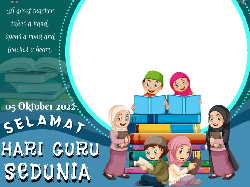 20 Link Download Twibbon Hari Guru Sedunia, Lengkap dengan Bahasa Inggris