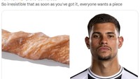 Bruno Guimaraes sungguh menggoda siapa saja yang sudah mengetahui kehebatannya. Foto: dok. Twitter @GreggsOfficial