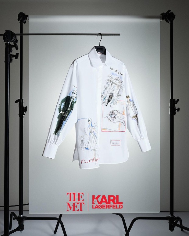Foto: instagram.com/karllagerfeld Karl Lagerfeld sebagai tema Met 2023/