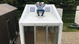 Keren! Gerobak Disulap Jadi Rumah Minimalis