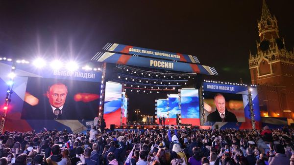 Momen Rusia Gelar Konser Rayakan Pencaplokan 4 Wilayah Ukraina