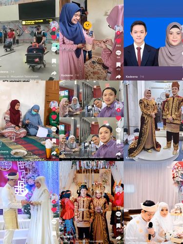 pasangan viral Dina Agustina dan Adam Kevin. pasangan viral Dina Agustina dan Adam Kevin.