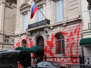 Kantor Konsulat Rusia di New York Jadi Sasaran Vandalisme