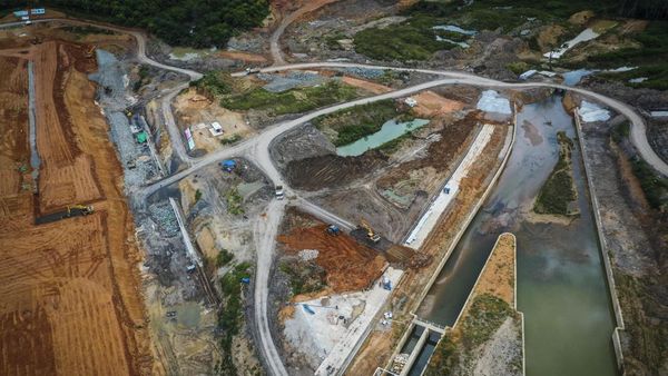 Progres Terkini Bendungan Sepaku, Pengangkal Banjir di Ibu Kota Baru