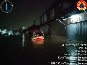 BNPB: 1.252 Rumah di Tangerang Selatan Terendam Banjir