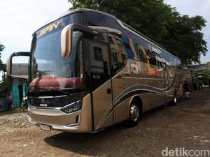 Tampang Armada Baru PO SAN Rute Pekanbaru-Solo-Blitar