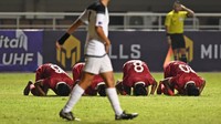 Gawang Guam benar-benar sangat mudah untuk dirobek. Jacob Toves kebobolan untuk kelima kalinya pada menit ke-31, yang kali ini lewat sundulan Riski Afrisal. Arkhan Kaka mencetak gol keempat di menit ke-34 untuk membawa Indonesia memimpin 6-0. Dia sukses mencetak gol meski mendapatkan kawalan ketat dari lawan. Sulthan Zaky menambah keunggulan Indonesia di penghujung babak pertama. Gol itu bikin Indonesia memimpin 7-0 sampai turun minum.