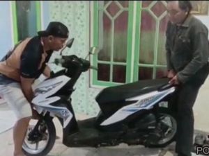 Duh, Bapak di Jember Ajak Dua Anaknya Curi Motor