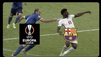 Liga Europa be like: marilah kemari hei hei hei, Barca. Foto: dok. Twitter