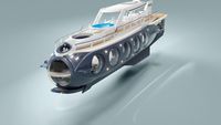 Mengintip Desain Superyacht yang Bisa Melaut dan Menyelam