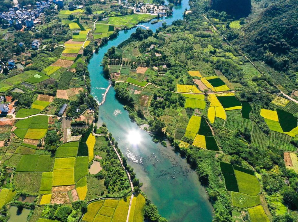 Lanskap Persawahan di China Ini Indah Banget Gaes Lanskap Persawahan di China Ini Indah Banget Gaes