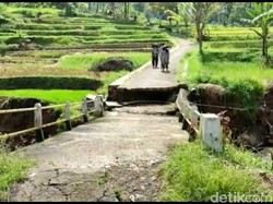 Distribusi Panen Terganggu Akibat Jembatan Ambles di Tasikmalaya