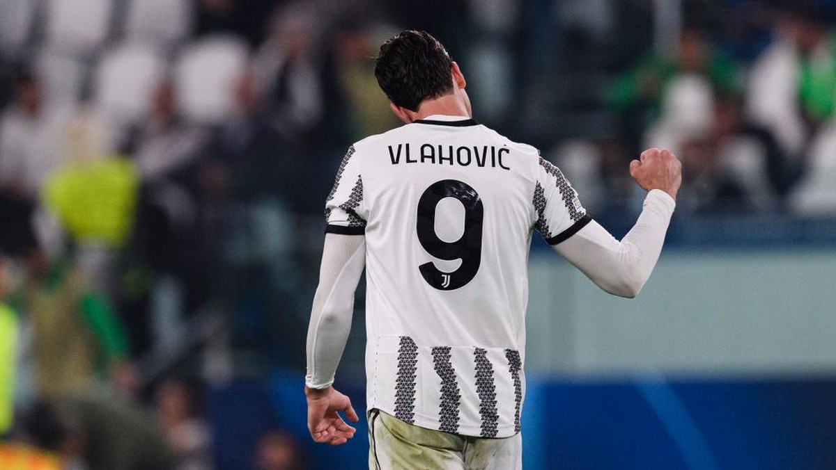 Dusan Vlahovic tetap dikritik Massimiliano Allegri meski cetak gol ke gawang Maccabi Haifa (Foto: Getty Images/Eurasia Sport Images)