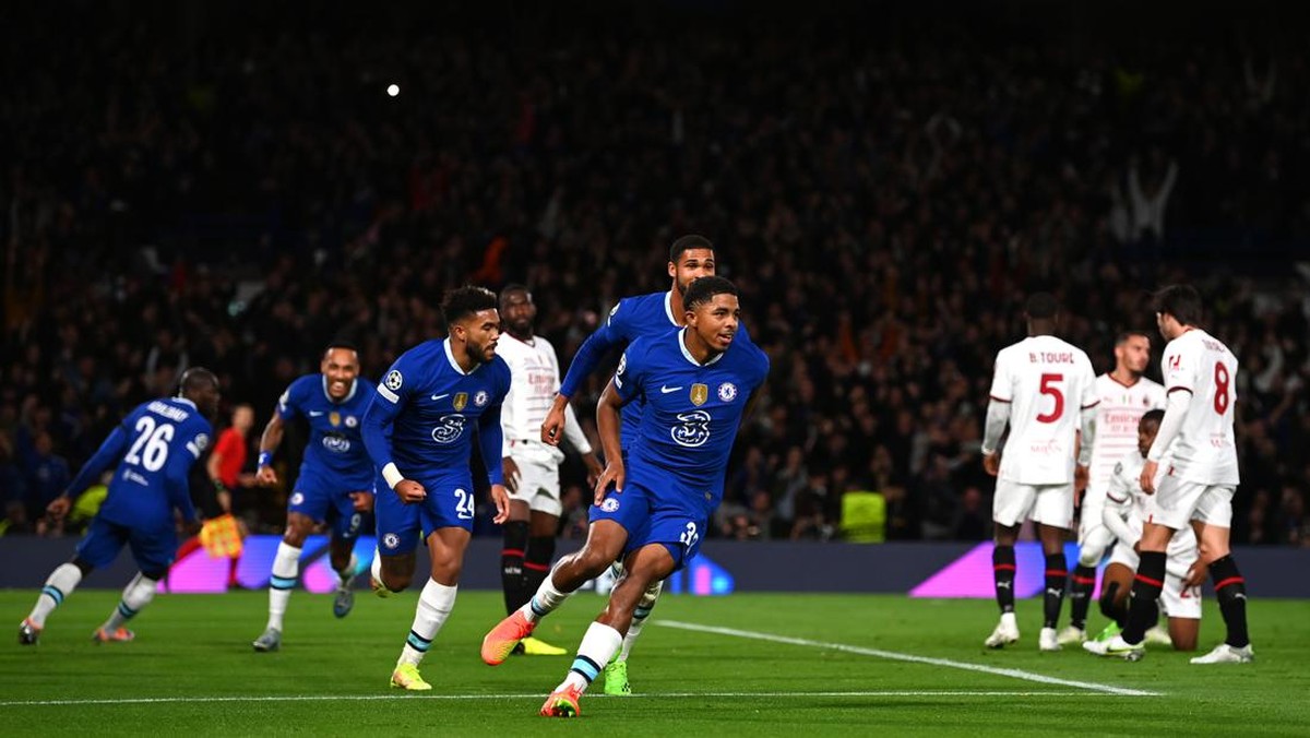 Chelsea unggul atas AC Milan di babak pertama. (Foto: Chelsea FC via Getty Images/Darren Walsh)