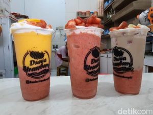 Segar! Jus Unik dengan Topping Buah Melimpah dari Tasikmalaya