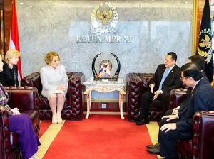 Terima Kunjungan Parlemen Rusia, Ketua MPR Harap Konflik Berakhir