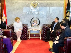 Terima Kunjungan Parlemen Rusia, Ketua MPR Harap Konflik Berakhir