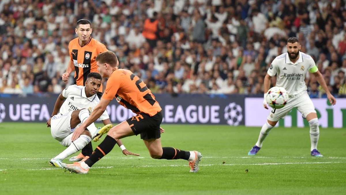 Madrid memburu kemenangan kedua atas Shakhtar musim ini. Foto: Getty Images/Denis Doyle