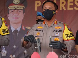 Pistol Makarov Disita dari Pengedar Sabu di Mojokerto