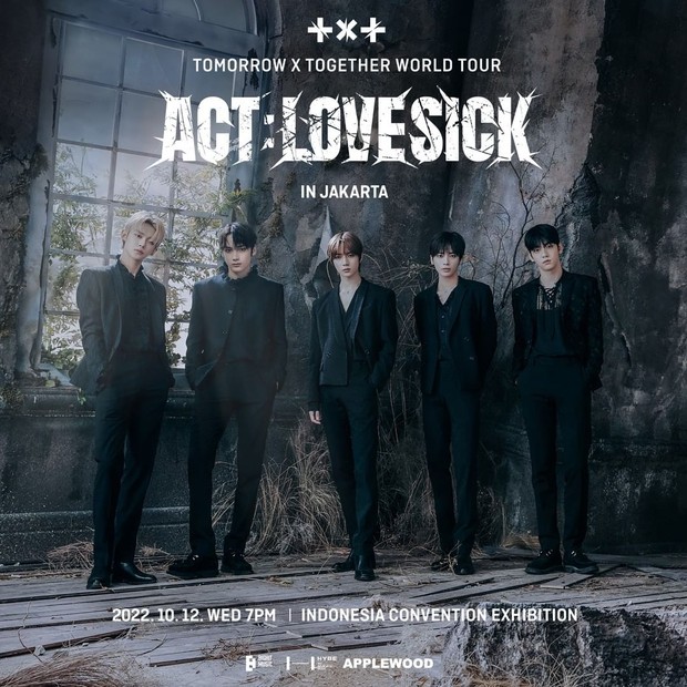 Poster konser TXT ACT: LOVESICK/ Foto: instagram.com/applewood_official Poster konser TXT ACT: LOVESICK