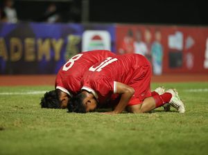 Timnas Indonesia U-17 Unggul 1-0 atas Palestina di Babak I