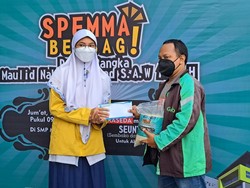 Aksi Positif Siswa SMP di Surabaya Menyambut Maulid Nabi