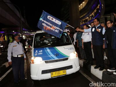 Anies Resmikan Implementasi Tarif Integrasi Antarmoda Jak Lingko