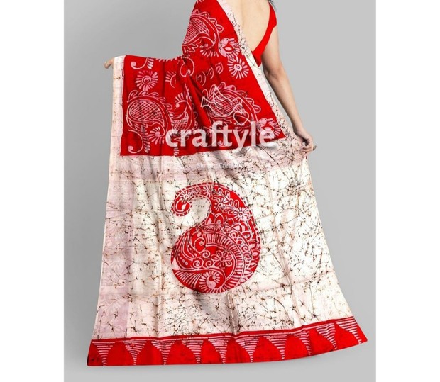 Batik sari dari India/Foto: Pinterest/Craftyle kain batik dari negara lain