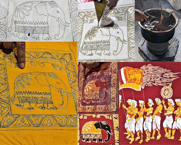 Batik Sri Lanka/Foto: Isharethese.com kain batik dari negara lain