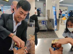Dilarang Bawa Makanan ke Pesawat, Pria Ini Bagikan Makanannya ke Petugas Bandara