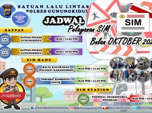 Jadwal SIM Keliling Gunungkidul Bulan Ini Oktober 2022