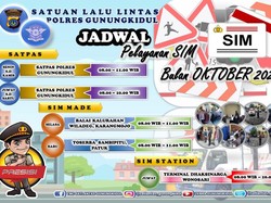 Jadwal SIM Keliling Gunungkidul Bulan Ini Oktober 2022